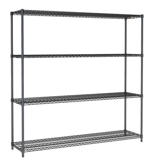 Stelling 4 levels 1800 zwart demontabel - Combisteel 7530.0040
