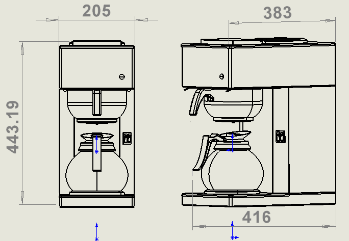 KOFFIEMACHINE INCL. 1 GLAZEN KOFFIEKAN 1.8L - aanvullende productfoto 9