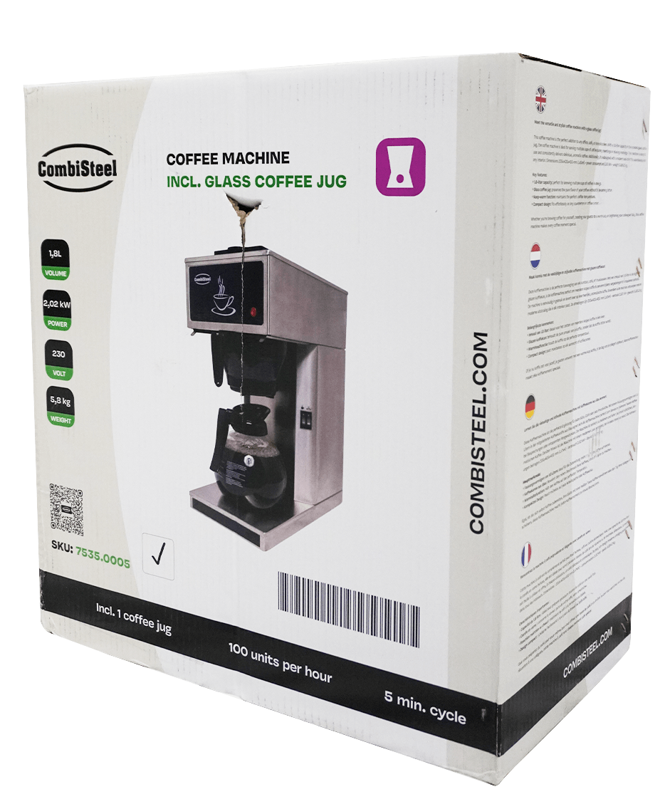 KOFFIEMACHINE INCL. 1 GLAZEN KOFFIEKAN 1.8L - aanvullende productfoto 6