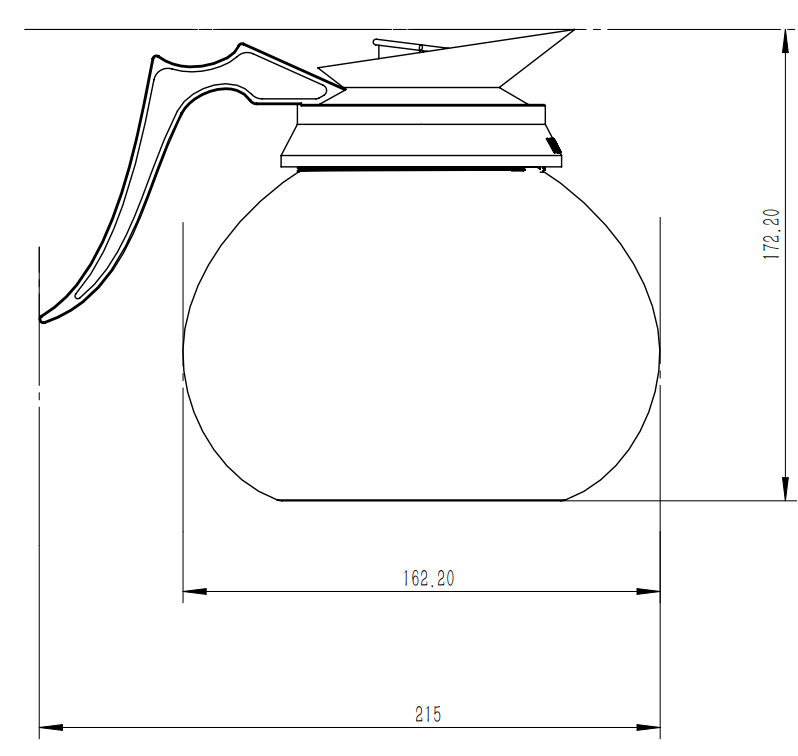 GLAZEN KOFFIEKAN 1.8L - aanvullende productfoto 1