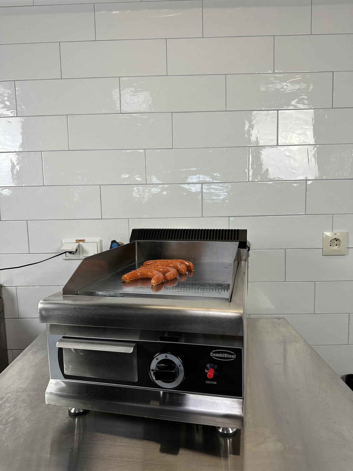 GASBAKPLAAT CHROOM 400 - in gebruik