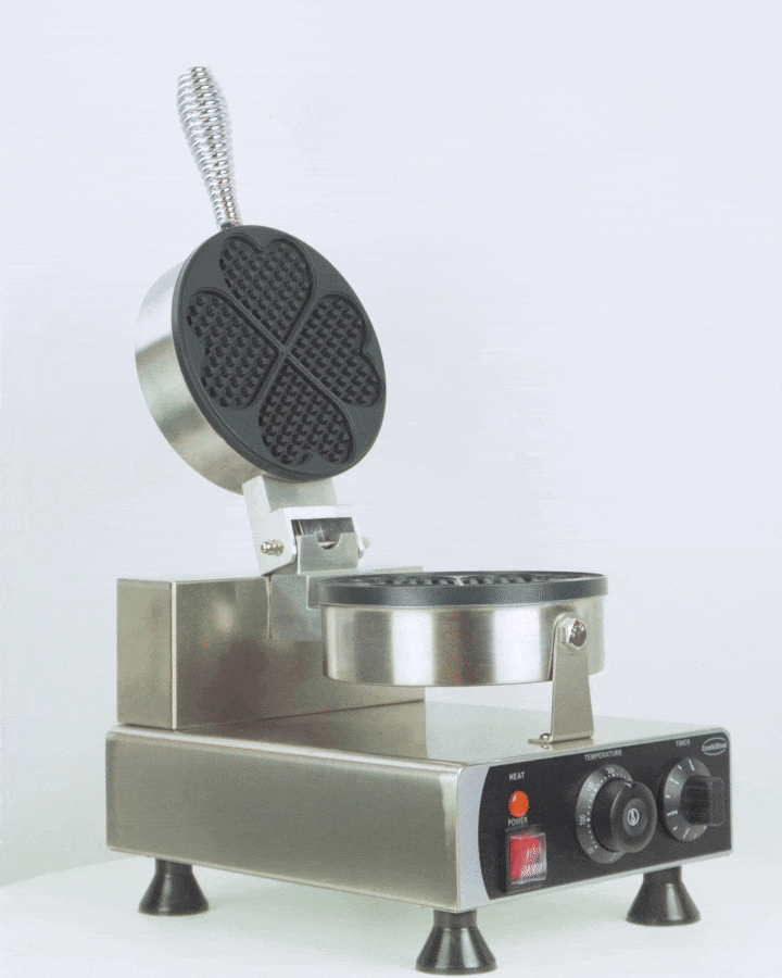 Waffle maker 4ST heart shape - Combisteel 7540.0050