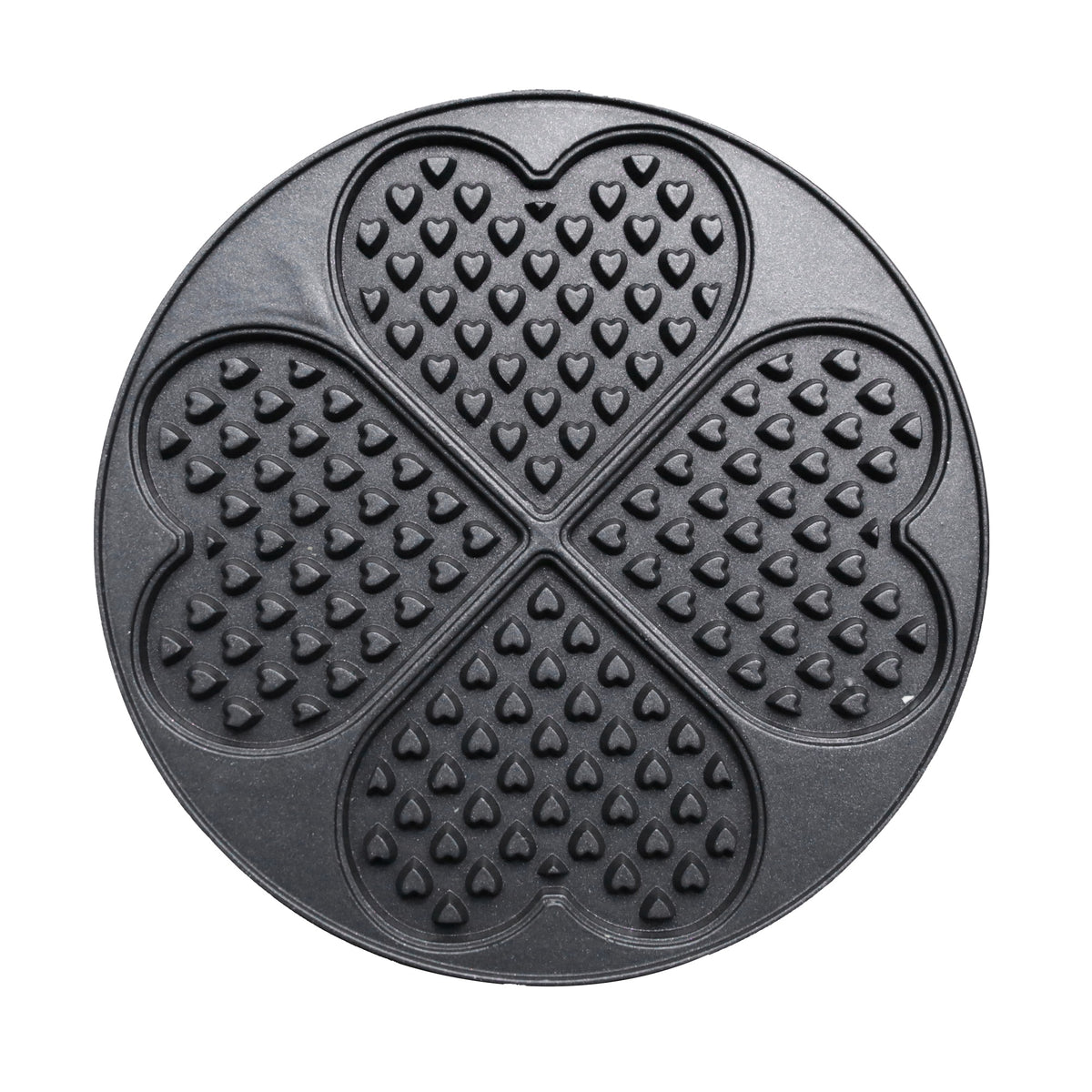 Waffle maker 4ST heart shape - Combisteel 7540.0050