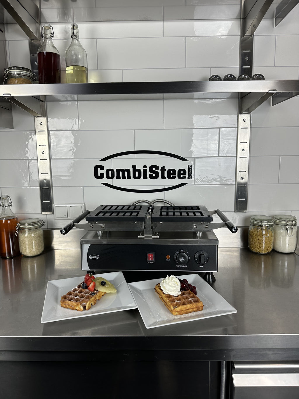 DRAAIBAAR WAFELIJZER 2ST BRUSSELSE WAFEL - in gebruik