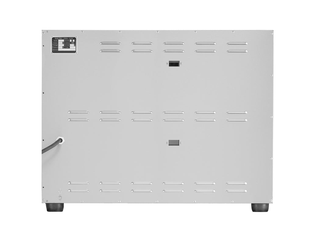 ELEK. PIZZAOVEN DUBBEL 2 X 4 - achterzijde
