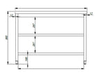 600 WERKTAFEL 2 SCHAPPEN 800 - aanvullende productfoto 1