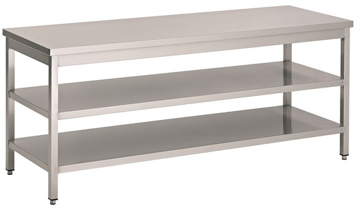 Work table with 2 shelves - 700x700 mm - Combisteel 7812.0316