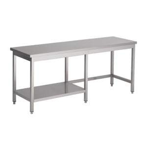 Work table with ½ undershelf 2900 left - 2900x800 mm - Combisteel 7812.0385