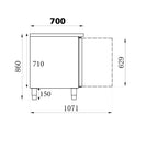 700 KOELWERKBANK 3 DRS - aanvullende productfoto 1