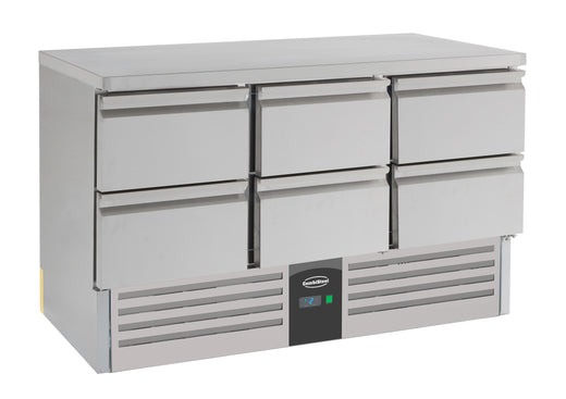 Koelwerkbank 6 laden - Combisteel 7950.0113