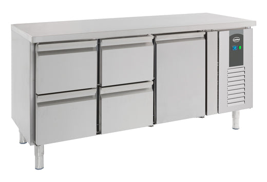 Koelwerkbank 1DRS 4 laden - 1795x700 mm - Combisteel 7950.0215