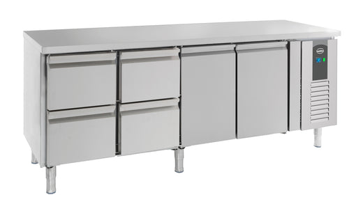 Koelwerkbank 2DRS 4 laden - 2230x700 mm - Combisteel 7950.0220