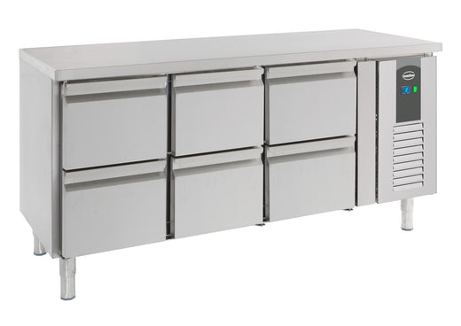 Koelwerkbank 6 laden - 1795x700 mm - Combisteel 7950.0230