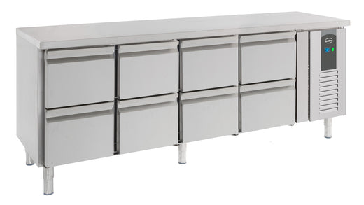 Koelwerkbank 8 laden - 2230x700 mm - Combisteel 7950.0235