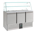 GEKOELDE SALADETTE GLASOPSTAND 3 DRS - 7950.0405