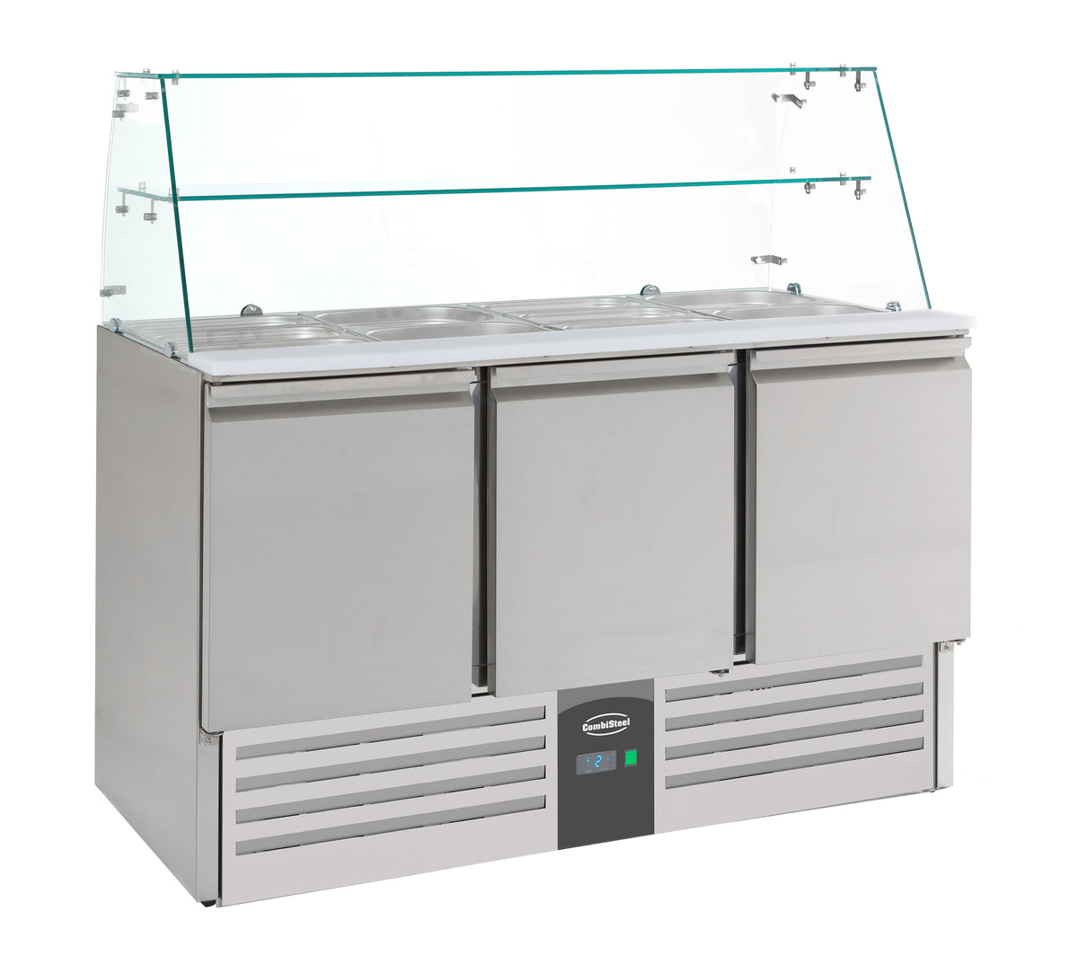 GEKOELDE SALADETTE GLASOPSTAND 3 DRS - 7950.0405