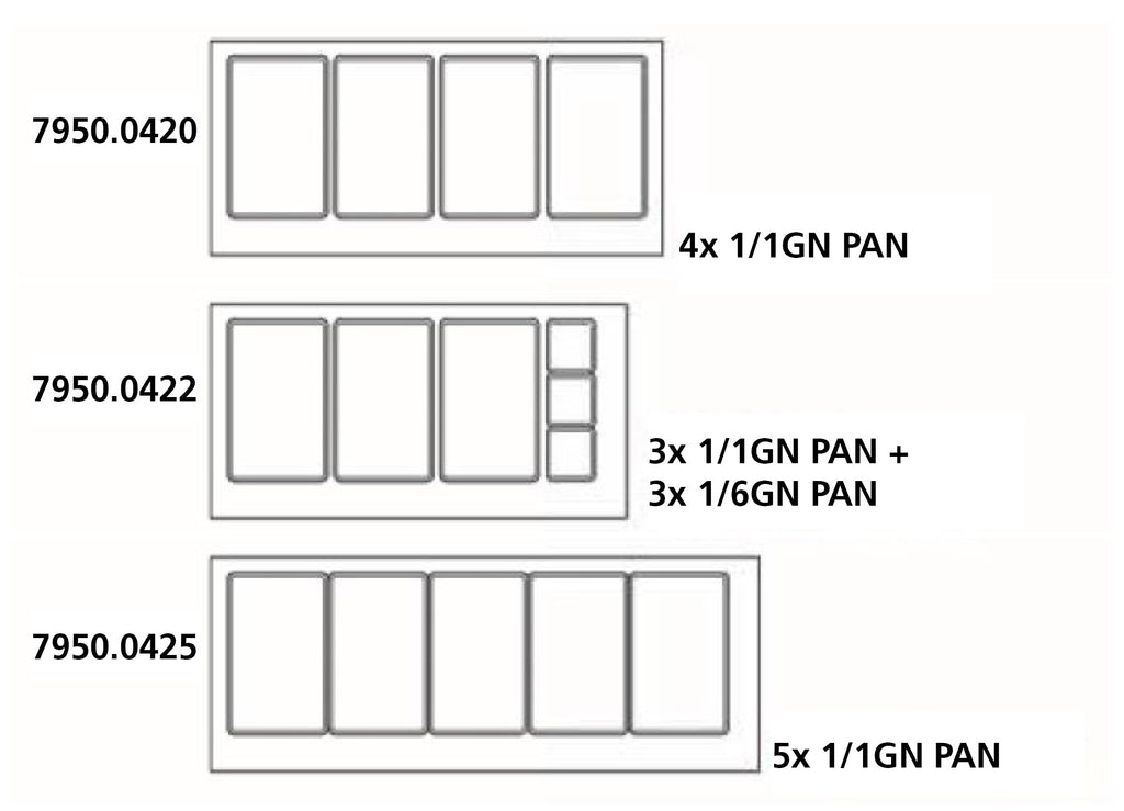 KOELWERKBANK GLAS RECHT 3 DEUREN 5X 1/1 GN PAN - aanvullende productfoto 2