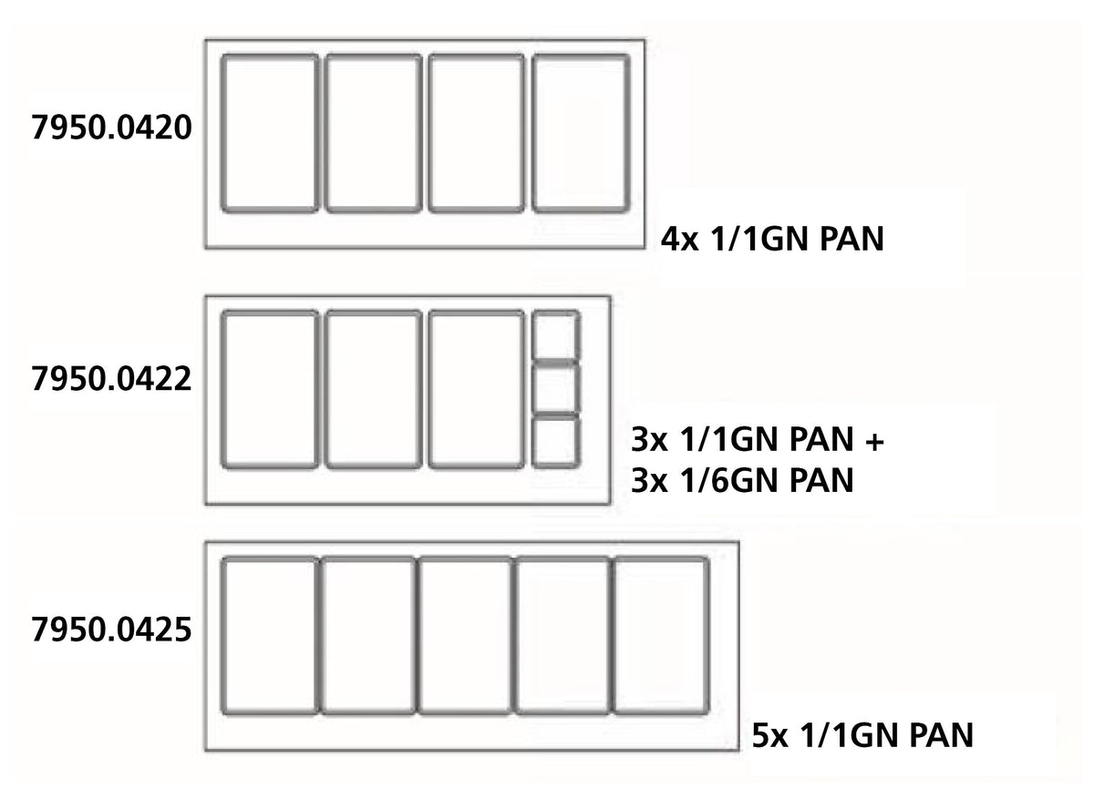KOELWERKBANK GLAS RECHT 3 DEUREN 5X 1/1 GN PAN - aanvullende productfoto 2