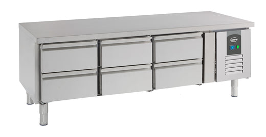 Koelwerkbank 650 hoog 6 laden - Combisteel 7950.0450