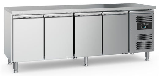 Koelwerkbank 4 deuren met verstelbare poten - 2230x700 mm - Combisteel 7950.5045