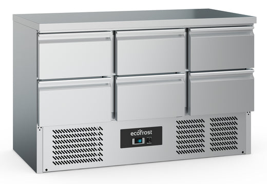 Koelwerkbank 6 laden - Combisteel 7950.5085