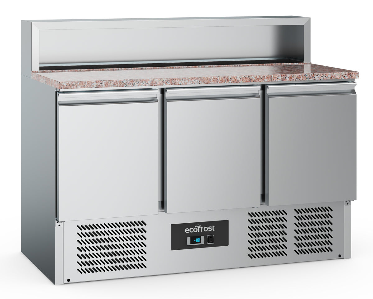 PIZZAWERKBANK 3 DEURS 8x1/6GN PAN - 7950.5095