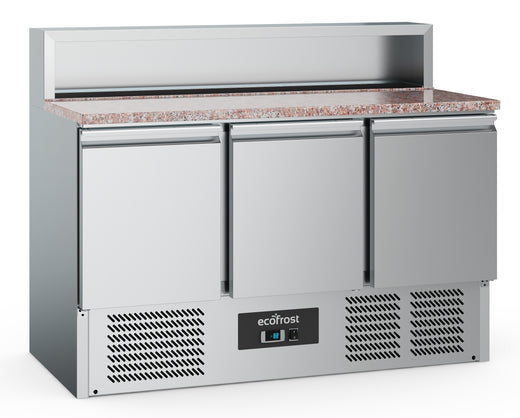Pizzawerkbank 3 deurs 8x1/6GN pan - Combisteel 7950.5095