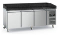 PIZZAWERKBANK 3 DEURS GRANIET
MET WIELEN - 7950.5142