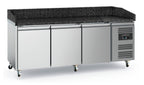 PIZZAWERKBANK 3 DEURS GRANIET
MET WIELEN - 7950.5142