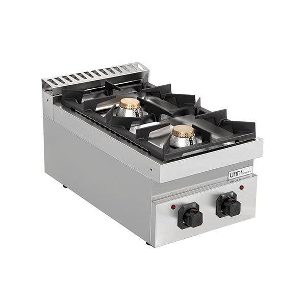 Unninox Gas Stove – 13kW – 2 Burners - G70C10B - G70C10B