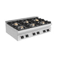 Unninox Gas Stove - 44kW - 6 Burners - G70C30B