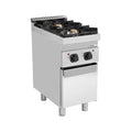 Unninox Gas stove with doors – 13kW – 2 Burners - G70C10K - G70C10K