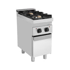 Unninox Gas stove with doors – 13kW – 2 Burners - G70C10K - G70C10K