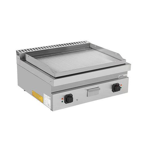 Elektrische bakplaat Unninox E70GP20B+G - geribd