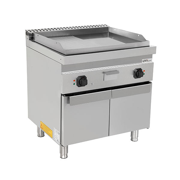 Electric griddle Unninox E70GP20K+GS - 1/2 smooth + 1/2 grooved