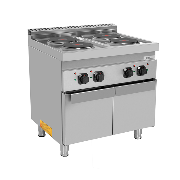 Unninox Electric Range with Doors 4 PL – E70C20-K - E70C20-K