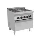 Unninox Electric Range 4 PL with Electric Oven – E70FEO20 - E70FEO20