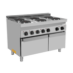Unninox Electric Range 6 PL with Electric Oven – E70FEO30-K - E70FEO30-K