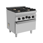 Unninox Gas Range with Electric Oven – 4 Burners – E70FG020 - E70FGO20