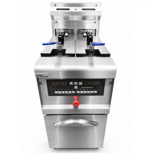 Unninox Digital Fryer – 2 × 13.5 L – 18kW - FRT-E02-C