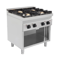 Unninox Gas stove without doors – 28.5kW – 4 Burners – G70C20 - G70C20