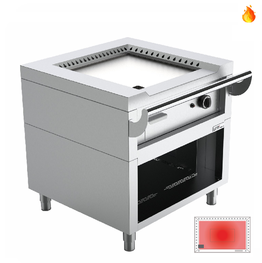 Gasteppanyakiplaat Unninox IG-1 - 9,2 kW