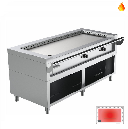Gasteppanyakiplaat Unninox IG-3 - 27,6 kW