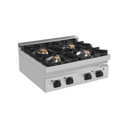 Unninox Gas Stove - 28.5kW - 4 Burners - G70C20B - G70C20B