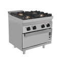 Unninox Gas Range with Gas Oven – 4 Burners - G70FG020 - G70FG020