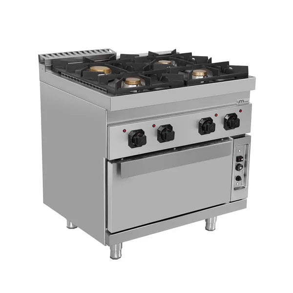 Unninox Gas Range with Gas Oven – 4 Burners - G70FG020 - G70FG020