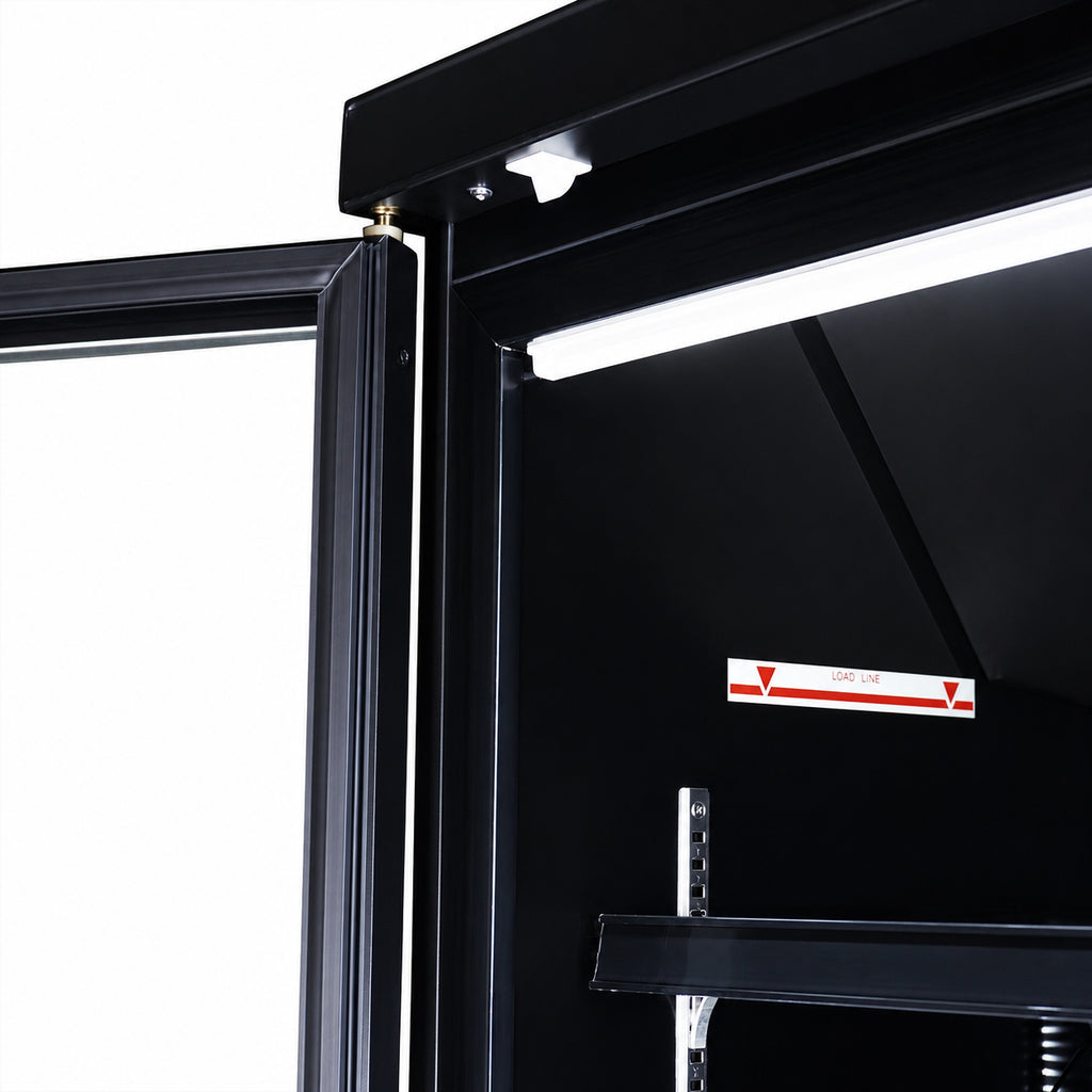 KOELKAST 3 GLASDEUREN ZWART JDE-1530R BL - aanvullende productfoto 7