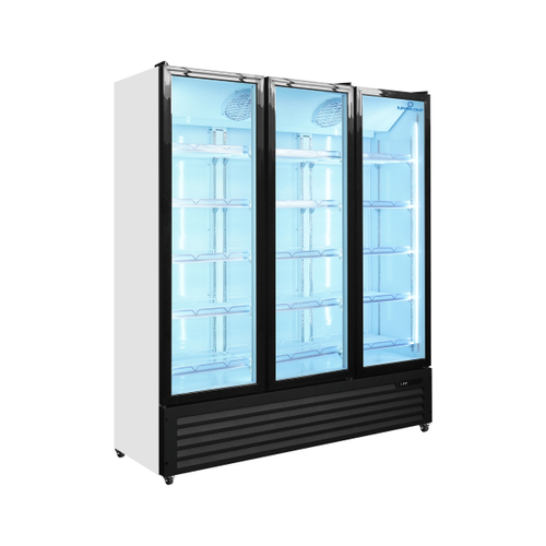 Unninox 3-Door Glass Display Refrigerator 1160L – Professional Display Fridge - KLG1680KJ