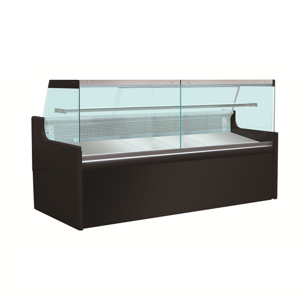 Unninox Refrigerated Meat Display Counter – 2480mm with Single Shelf - UNN2400KRT
