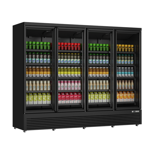 Unninox Refrigerator 4 Glass Doors – 2025Ltr - UNN208TN